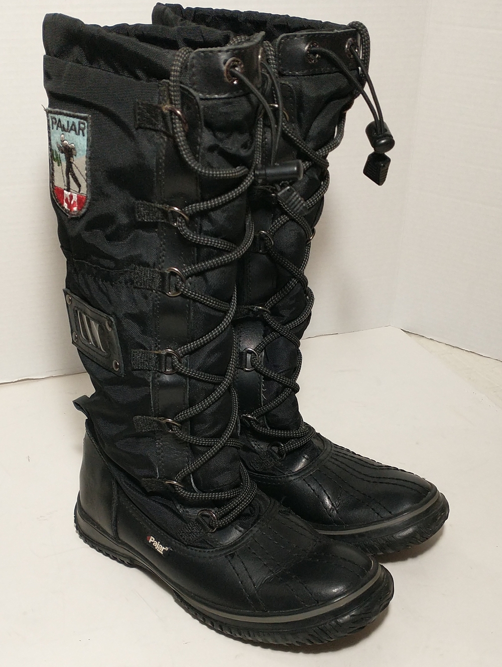 Pajar Grip Leather Insulated Winter Boots, Size 7, Black, Winter Snow